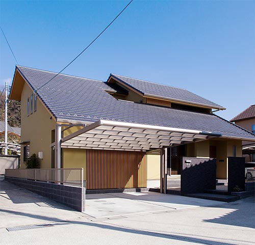 大屋根の和モダンの家 府中市で注文住宅を建てるなら道下工務店の施工事例