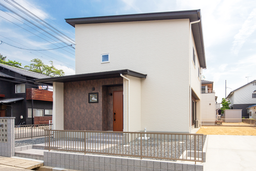 片流れ屋根の家 福山市で注文住宅を建てるなら道下工務店の施工事例